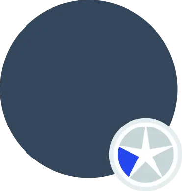 Blue circle icon